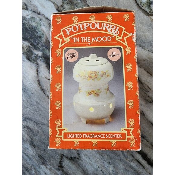 Vintage Robeson Electric "In the Mood" Potpourri Ceremic‎ Wax Melt Jar - Picture 3 of 12